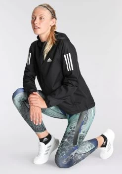 Adidas Performance Runningjack OWN THE RUN HOODED RUNNING WINDBREAKER -Sport uitgebreid online adidas performance runningjack own the run hooded running windbreaker zwart 7