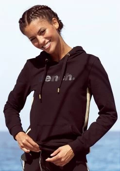 Adidas Performance Bokshandschoenen Hybrid 100 -Sport uitgebreid online bench hoodie met glitter strepen en glitter logoprint zwart 2