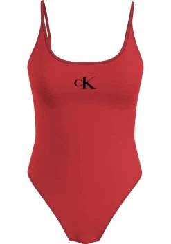 Calvin Klein Swimwear Badpak ONE PIECE-PRINT -Sport uitgebreid online calvin klein swimwear badpak scoop back one piece rood 10