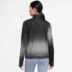 Nike Runningshirt Dri-FIT Swoosh Women's Printed Half-Zip Top -Sport uitgebreid online nike runningshirt dri fit swoosh womens printed half zip top zwart 6